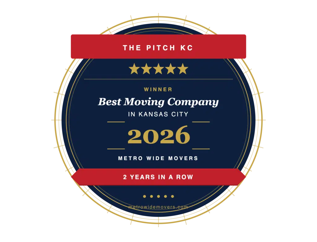 Metro Wide Movers Best Moving Company Kansas City 2026 — The Pitch KC Award, 2 Years in a Row